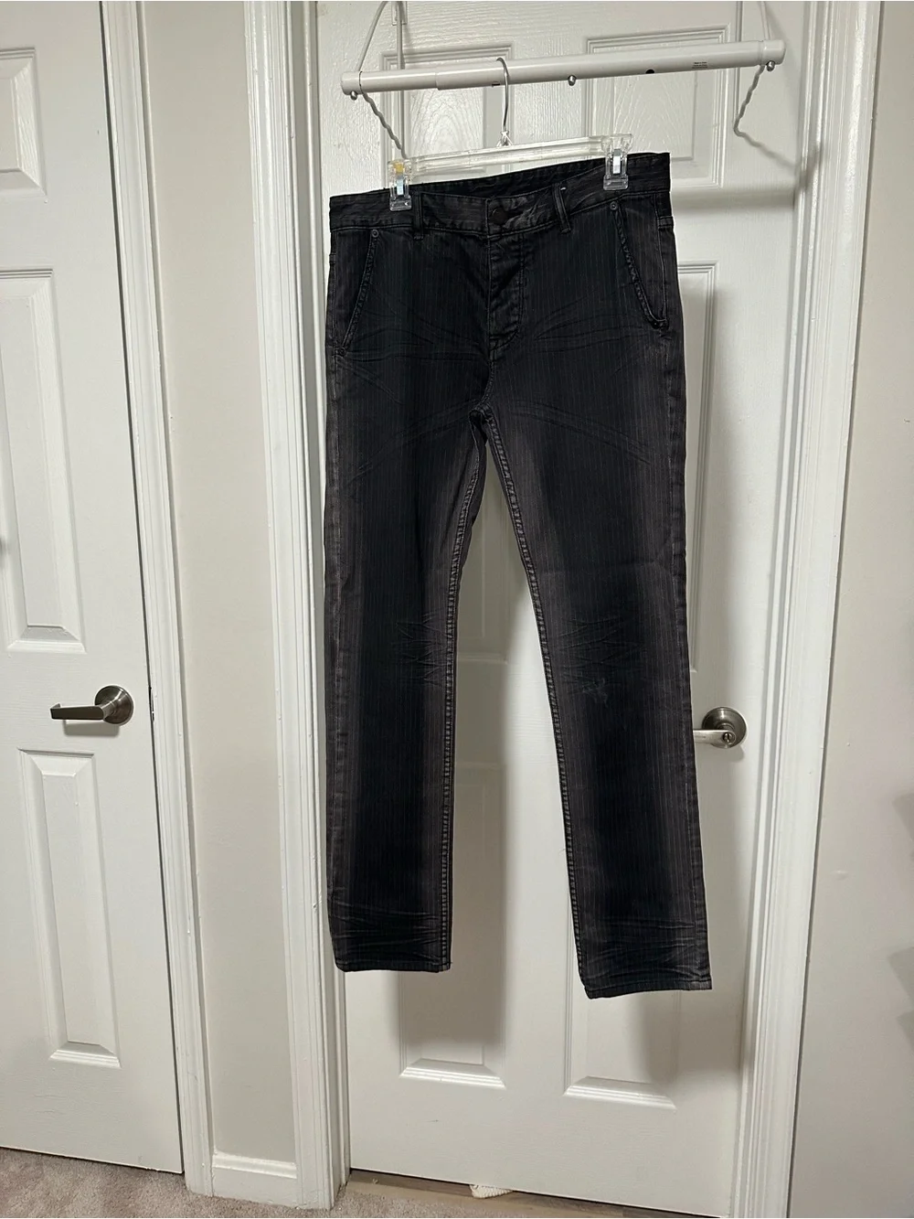 Armani Exchange Black Pinstripe jeans